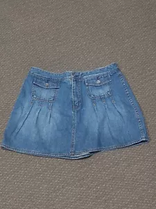 Women's Jean Skirt Polo Jeans Company Ralph Lauren Womens Mini Size 29 Pleats - Picture 1 of 4