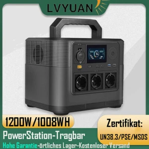 PowerStation Portátil 1200W 1008WH 230Vac LiFePO4 3AC USB Generador Solar Back up - Imagen 1 de 12