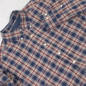 GANT COOPER SQ OXFORD Herren Kariertes Blau Button Down Langarm Hemd L Regular - Bild 1 von 24