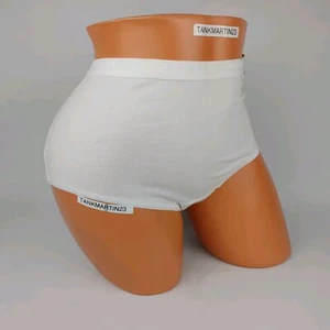 LANE BRYANT CACIQUE PLUS 22/24 COTTON FULL BRIEF PANTY SOLID WHITE, NWT B - Picture 1 of 6