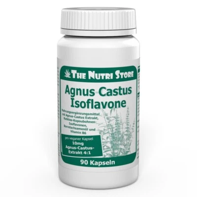THE NUTRI STORE Agnus Castus 10 mg Extrakt Isoflavone 46 mg Kapseln 90 Stk. - PZN: 16243012