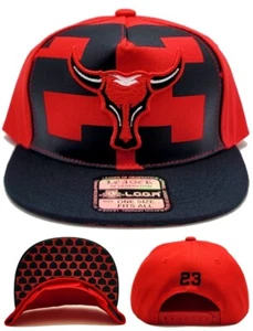 Mütze Kappe Chicago Youth Kids New Greatest 23 Jordan Bulls rot schwarz Ära Druckknopflasche - Bild 1 von 9