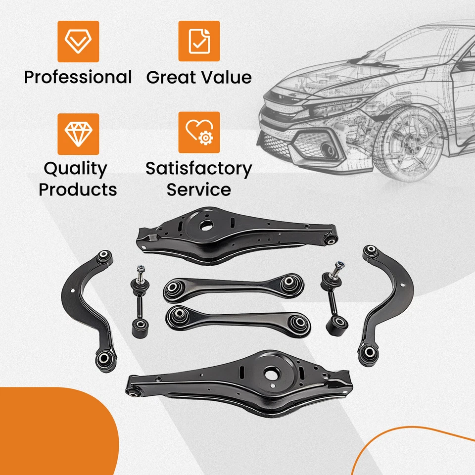 Wishbone set rear left + right for Audi A3 8P VW Golf 5 6 Passat Touran - Image 1 of 4