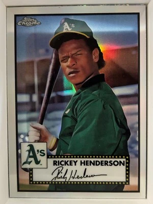 2021 Topps Chrome Platinum Anniversary - Rickey Henderson #501 Refractor - Image 1 of 2