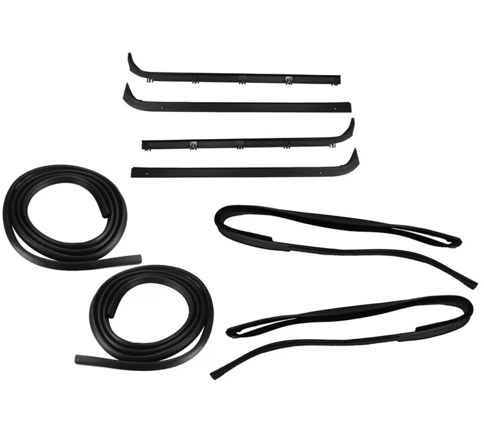 Kit de sellado delantero de fieltro de barrido de canal de funcionamiento de puerta y ventana para camioneta Ford 80-86 Foto 1 de 1