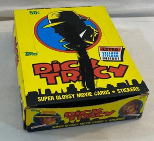 OPEN BOX 1990 Topps Dick Tracy Movie Trading Cards Box 36 SEALED Packs (2 Avail) - Picture 1 of 17