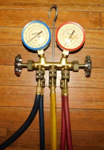 K-D Tools Dual Manifold Gauges with Hoses HVAC - Picture 1 of 7