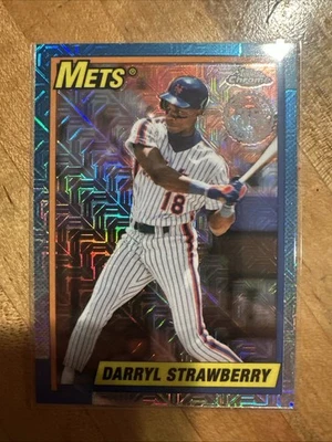 Actualización Topps 2025 1990 cromo U90C-87 Darryl Strawberry, New York Mets Foto 1 de 4
