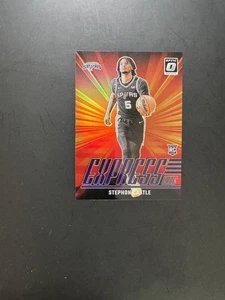 Stephon Castle – 2024-25 Optic – Spurs – #1 - Holo - RC - Rising Sun - Bild 1 von 2