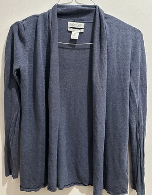 Cárdigan suéter Rachel Zoe para mujer talla pequeña 100 % lino COMO ESTÁ Foto 1 de 4