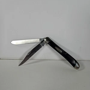 Coltello tascabile vintage BUCK 311 nero 2 lame coltello pieghevole lama 3 pollici - Foto 1 di 13