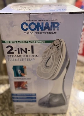 Vaporizador y plancha Conair Turbo Extremesteam 2 en 1 suave con accesorios adicionales Foto 1 de 4