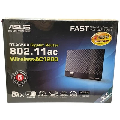 ASUS RT-AC56R Dual-Band WIRELESS-AC1200 Gigabit WiFi Router. - Image 1 of 2