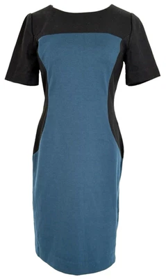 Vestido Premise Mujer Talla 6 Funda Bloque de Color Verde azulado Negro Carrera Clásico Foto 1 de 4