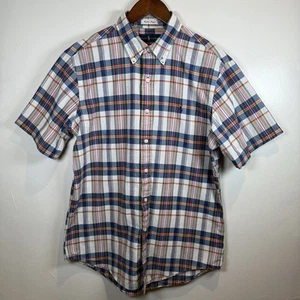 Ralph Lauren Bleeding Madras Plaid Short Sleeve Shirt Size Large Woven In India - Bild 1 von 12
