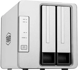 TerraMaster F2-210 2-Bay NAS Server Quad-Core 1GB DDR4 RAM Diskless Cloud - Picture 1 of 2