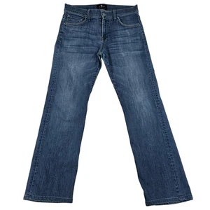Jeans 7 For All Mankind Carson uomo 32x30 blu lusso performance gamba dritta USA - Foto 1 di 21