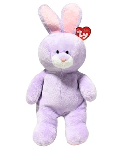 Juguete de peluche Ty Pluffies - Springy the Purple Bunny, Pascua, MWMT - Imagen 1 de 6
