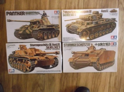 4 NEW TAMIYA 1:35TH SCALE WWII GERMAN MILITARY TANKS & MILITARY VEHICLES #6 - Image 1 of 4