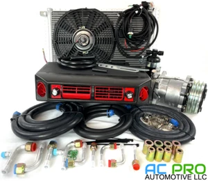 A/C KIT UNIVERSAL UNDER DASH EVAPORATOR 404-100 RED HEAT AND COOL W/ELEC HARNESS - Picture 1 of 10