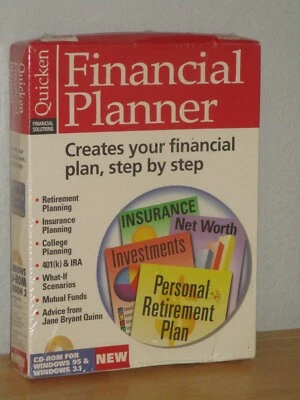 Quicken Financial Planner CD-ROM For Windows 95 and Windows 1 Personal Retiremen - Image 1 of 2