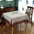 Chinese Chenille Tassels Tablecloth Table Cover Fringe Square Dining Home Modern