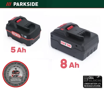BATTERIA PARKSIDE COMPATIBILE 20V MAGGIORATA AD ALTE PRESTAZIONI 5-8 AH
