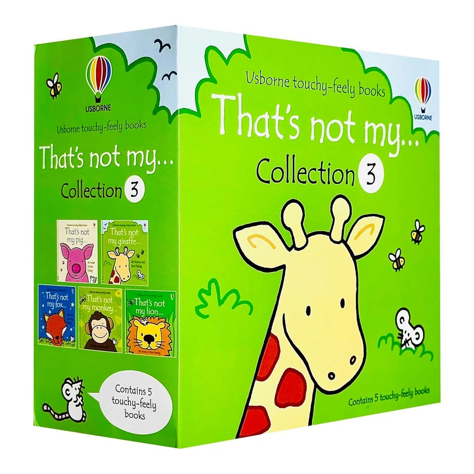 Usborne Touchy-Feely Books That's Not My... Collection 3 5 Books Set Fox Gira...