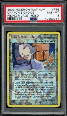 Pokemon Charon's Choice Cracked Ice Holo Rising Rivals Rotom Subset RT6 PSA 8 - Image 1 of 2