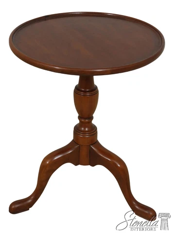 F60473EC: HENKEL HARRIS Queen Anne Cherry Round Occasional Stand Cover