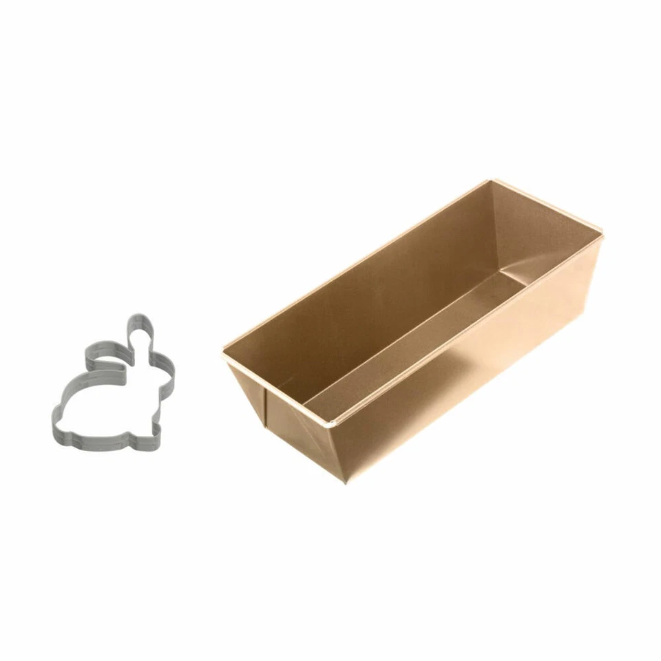 Dr Oetker Golden Easter Loaf Pan Including Bunny Cutter Baking Accessories 25cm - Image 1 of 1