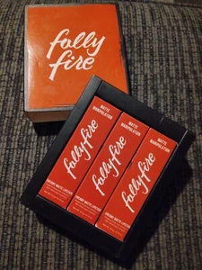 NEWFolly Fire Expensive Habits 3 Lipsticks Full House, Sunset Blvd, Here To Slay - Picture 1 of 4