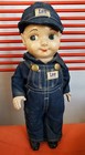 Vintage Buddy Lee Doll all original Lee Denim Jeans Overalls Union advertising