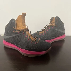 Nike Lebron 10 EXT Denim 597806–400 Pink - Picture 1 of 7