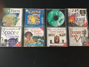 Space Universe Science Farm History Human Body Earth Pokemon 8 Multimedia CD-ROM - Picture 1 of 15