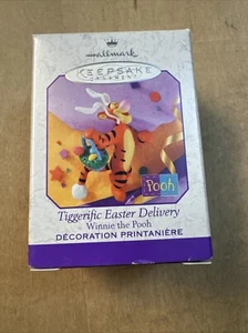 HALLMARK KEEPSAKE 1999 "Tiggerific Easter Delivery" Holiday Ornament w/Orig. Box - Picture 1 of 3