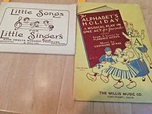 2 Vintage Children’s Songbooks, 1926 & 1930.  - Picture 1 of 7