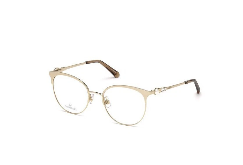 Marco óptico de metal redondo dorado Swarovski SK5275-F 032 53-18-140 AFit Foto 1 de 1