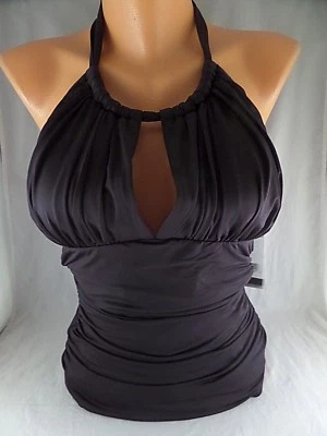 Nuevo con etiquetas Traje de baño Kenneth Cole Reaction Weave Your Own Way cuello alto 1 pieza talla 3X SEXY Foto 1 de 4