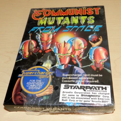 ATARI COMMUNIST MUTANTS FROM SPACE NEW SEALED 1982 ATARI GAME - Image 1 of 3