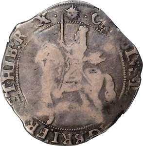 (1645-46) CHARLES I 1/2 CROWN LONDON MINT; MM: SUN S-2778; KM122 PCGS VF-20 - Foto 1 di 4