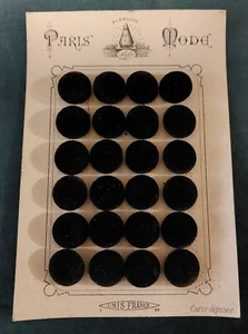 Boutons anciens sur carton velours noir 20 mm début XXème - Imagen 1 de 2