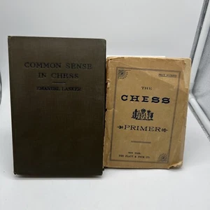 Common Sense in Chess,E. Lasker Plus Chess Primer Book - Picture 1 of 11