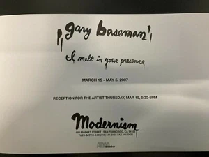 Neu Gary Baseman Promo Sterben vor Durst Empfang Einladung ausklappbare Postkarte - Bild 1 von 6
