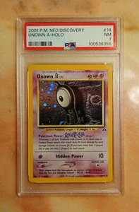 2001 Pokémon Unknown A Neo Discovery #14 HOLO Unlimited PSA 7 NM - Picture 1 of 2