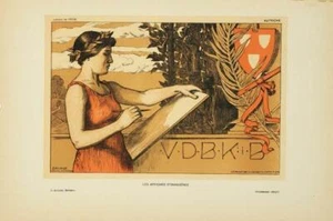 ORIGINAL VINTAGE POSTER AUTRICHE BY ORLIK FOR AFFICHES ETRANGERES 1897 - Picture 1 of 1