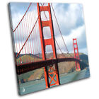 Golden Gate Bridge San Fransisco Landmarks SINGLE CANVAS WALL ART Picture Print