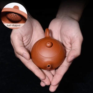 3.4 Oz Marked Tea Pot Handmade Xishi Pot Authentic Yixing Zisha Kungfu Tea Pot - Picture 1 of 11