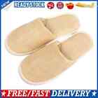 SPA Slippers - Non-slip Closed Toe Slippers for Home Hotel Guest (Beige)