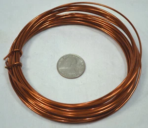 15 GA GAUGE 25 FEET ENAMELED COPPER TUBE AMPLIFIER TESLA COIL MAGNET WIRE - Bild 1 von 1
